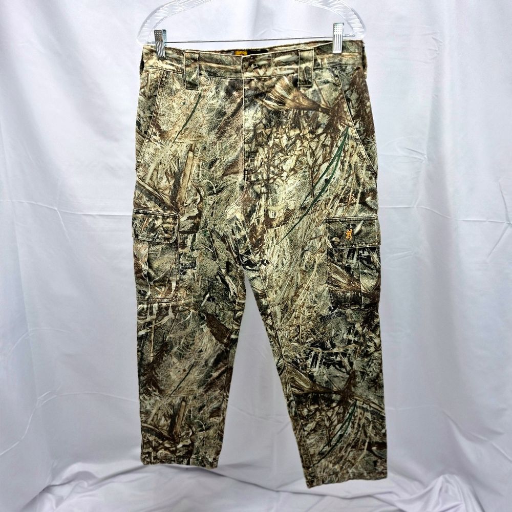 Browning Wasatch-CB Mossy Oak Bottomland Camo Hunting Cargo Pants Men's Small